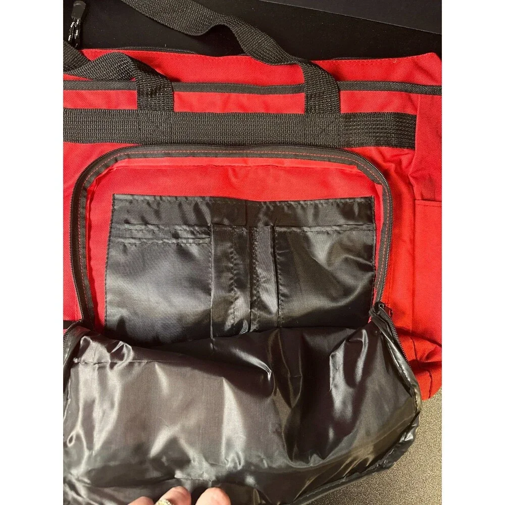 Red‎ & Black Nylon Utility Tote